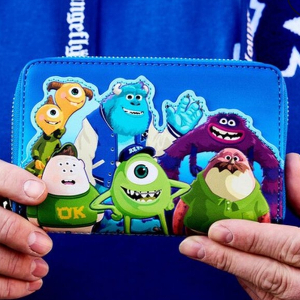 Loungefly x Pixar Monsters University Blue Zip Wallet. Tags removed -never used - Picture 2 of 8